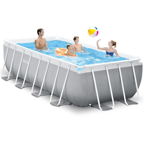 Piscine tubulaire rectangulaire Intex Prism Frame 4 x 2 x 1,22 m (1/3)