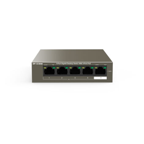 Ipcom poe switch g1105p-4-63w v1.0 5-ports gigabit desktop poe switch with 4-poe port v1.0 (g1105p-4 (1/4)