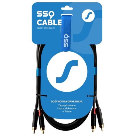 SSQ RCARCA3 - Câble 2x RCA - 2x RCA - 3 m, Noir (1/2)