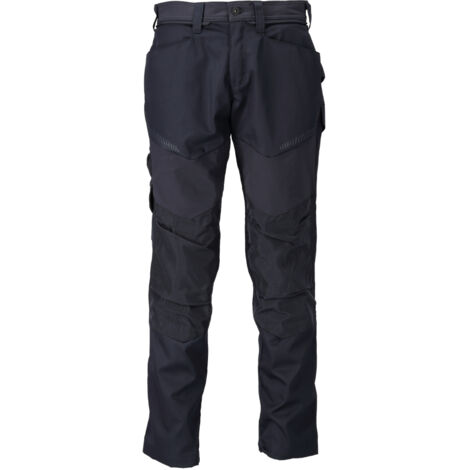 Pantalon de travail avec poches genouillères MASCOT Customized - 22479-230-Bleu marine-76-48