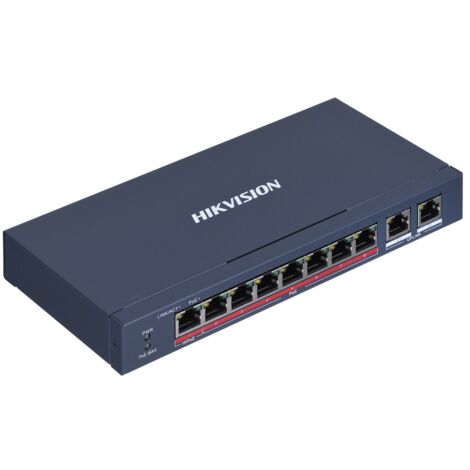 Liaisons réseau Hikvision DS-3E0310HP-E Prise en charge PoE Fast Ethernet (10/100) non gérée Bleu (1/5)