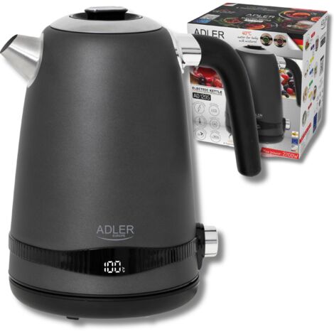 BOUILLOIRE ÉLECTRIQUE AVEC RÉGLAGE DE LA TEMPÉRATURE 1,7L 2200W ADLER AD1295G (1/5)