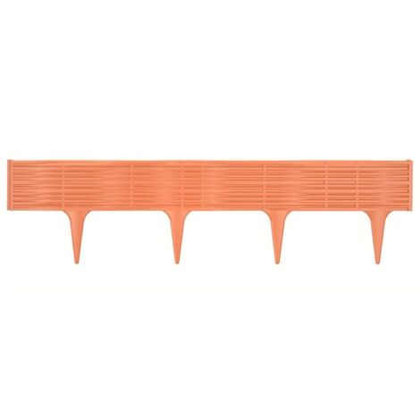 Prosperplast « Ibwi » bordure de jardin 390 x 390 x 18,65 cm terracotta