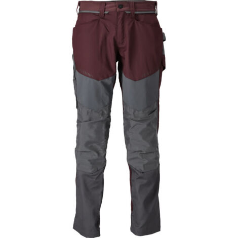 Pantalon de travail avec poches genouillères MASCOT Customized - 22479-230-Bordeaux-82-37