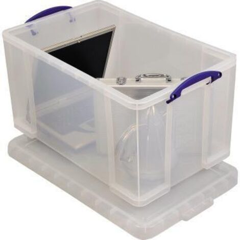 Boîte à archives Really Useful Box 84C 44x38x71cm 84l transparent