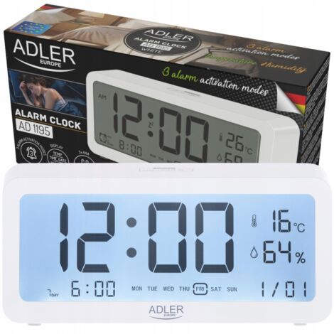 HORLOGE ÉLECTRONIQUE TEMPÉRATURE HUMIDITÉ (1/5)