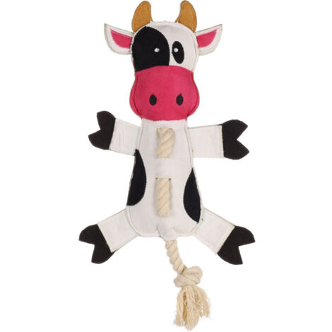 Jouet vache avec corde 38 cm pour chien - Flamingo (1/5)