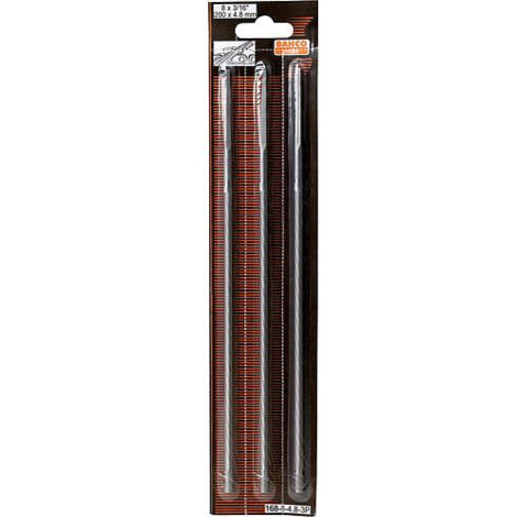 Limes rondes pour tronçonneuse type 168-3P 8/200-4,5 3 pces