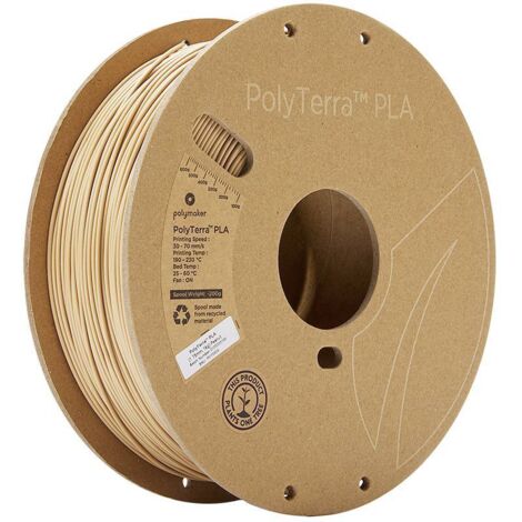 Polymaker 70909 PolyTerra Filament PLA faible teneur en plastique 1.75 mm 1000 g marron noisetier 1 pc(s)