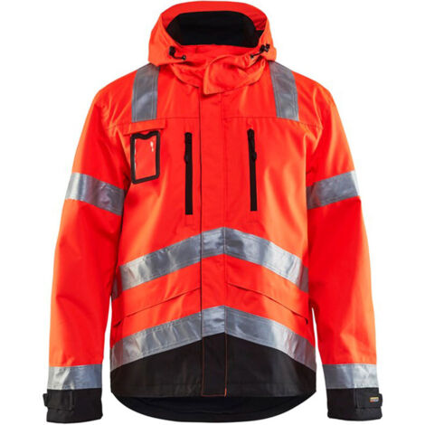 Veste de travail haute visibilité 4837 - Rouge fluo/Noir XS (1/5)