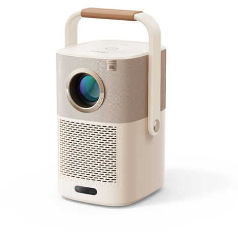 Yaber Projecteur T2 Plus d'extérieur avec WiFi 6 et Bluetooth, projecteur portable de native smart movie 1080P pour l'intérieur et l'extérieur, compatible avec TV Dongle [sound de JBL et batterie.