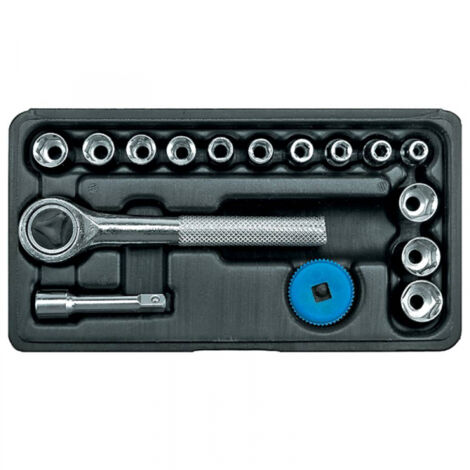 Coffret de 13 clés à douille 1/4 avec cliquet 58160 vorel (1/3)