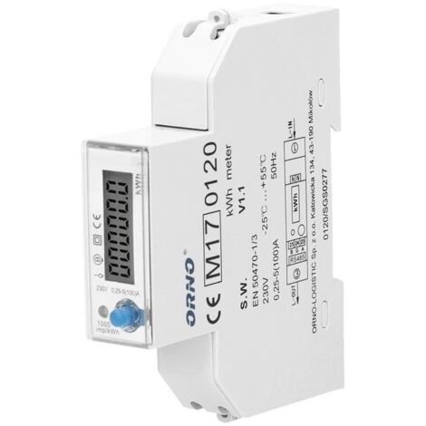 Compteur électrique monophasé Orno OR-WE-526