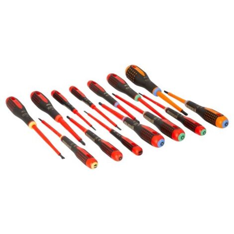 BAHCO - Jeu de Tvis à fente/PH/PZ/TORX®/Combi PZ ERGO™, poignée caoutchouc - 14 pc (1/2)