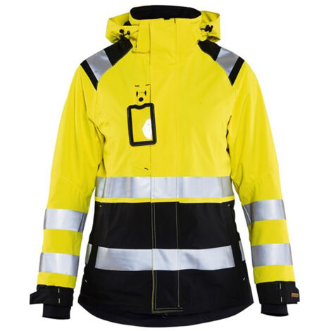 Veste de travail hardshell haute visibilité femme 4904 - Jaune fluo/Noir XXXL (1/5)