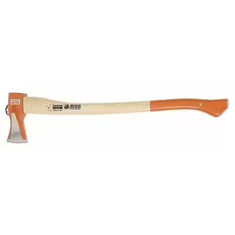 Bahco – Hache à fendre 2kg – Longueur 800mm – Manche en frêne pressé – Pour bois durs et secs – Pénétration optimale