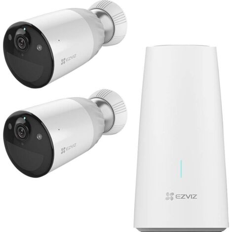 Ezviz – Caméra de sécurité IP intérieure et extérieure 1920 x 1080 pixels – Vision nocturne couleur – Autonomie d’un an sur batterie – Angle de vue 128° (1/5)
