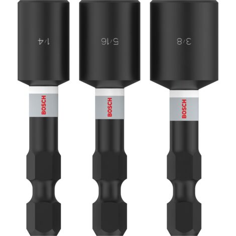 Nutsetter Impact PRO Bosch 1/4" x 50 mm 5/16" x 50 mm 3/8" x 50 mm 1 7/8" x 50 mm 4 pces - 2608521U65 (1/5)
