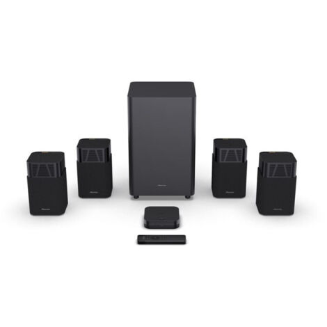 Hisense – Pack enceintes Home Cinéma 4.1.2 CH – Dolby Atmos 720W – 13 haut-parleurs – Connectique HDMI eARC, USB, Bluetooth