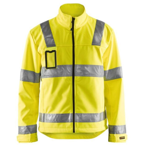 Giacca softshell Blaklader ad alta visibilità di classe 3 Giallo M (1/5)