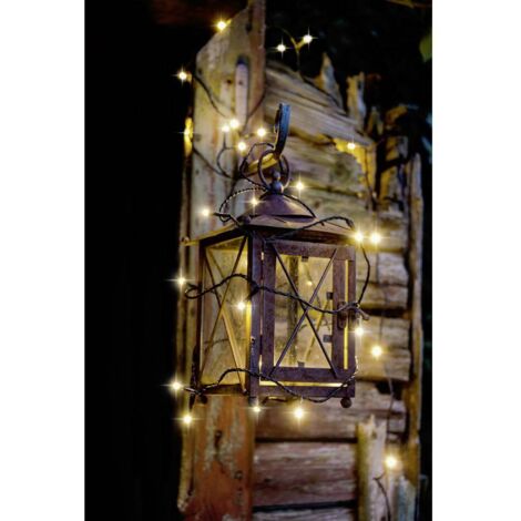 Konstsmide 3813-100 Micro guirlande lumineuse pour l'extérieur CEE: E (A - G) sur secteur Nombre de lumière 200 LED blanc chaud Longueur éclairée: S068931 (1/5)