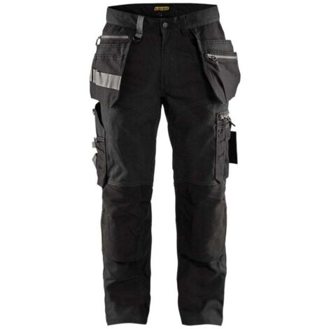 Pantaloni da lavoro Craftsman Blaklader STRETCH con tasche a soffietto Nero 48