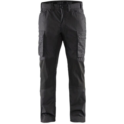 Pantalon de travail stretch 1459 - Gris foncé/Noir S - FR(38) - SE(C44) - Courtes (1/5)
