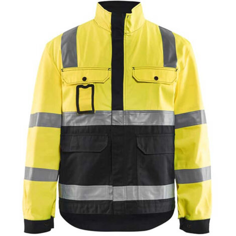 Veste de travail haute visibilité 4023 - Jaune fluo/Noir XXXL (1/4)