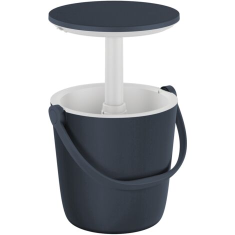 Glacière Keter Go Bar 16L – Dimensions 36x36x30,5 cm – Table bistro dépliante 83 cm – Plastique résistant aux UV – Pour pique-nique et camping