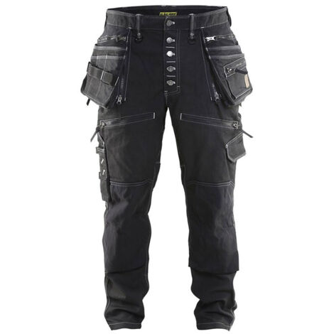 Pantalon de travail X1900 artisan stretch 2D 1999 - Noir S - FR(40) - SE(C46) - Courtes