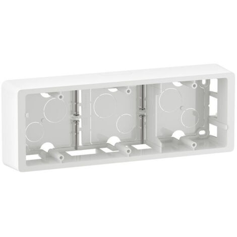 Legrand CB0233 Cadre saillie Céliane 3 postes - livré avec vis - Blanc (1/3)
