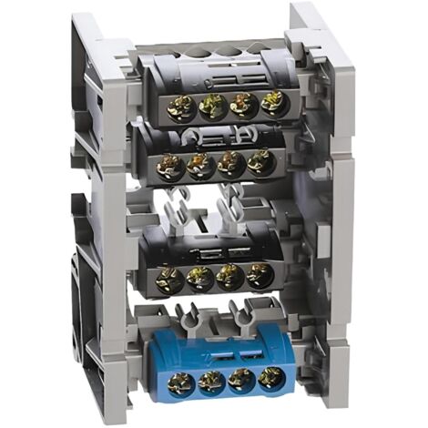 Legrand – Support répartiteur pour 4 borniers IP2X – Montage facile – Non compatible avec 004815 et 004816 – Autre composant de tableau électrique