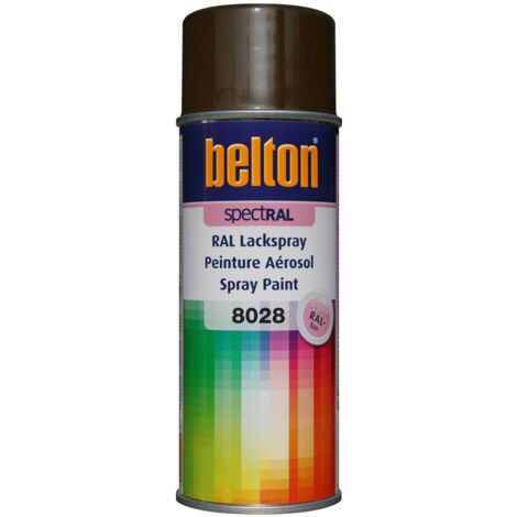 Peinture - AUTO K - RAL 8028 - Brun Terre - Mat - 400 ml