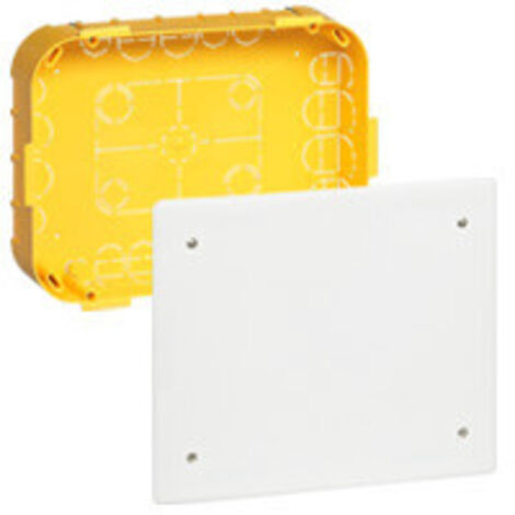 Legrand – Boîte de dérivation 230 x 170 x 50 mm – Couvercle à vis – 22 entrées – IP20 pour cloisons sèches et maçonnerie (1/8)