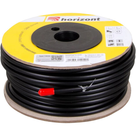 Horizont – Câble d'alimentation haute tension 25 m – Ø 1,6 mm – Fil de fer galvanisé double isolation – Rigidité électrique 20 000 volts