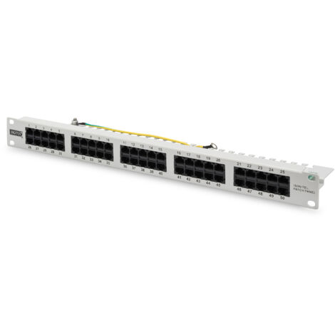 CAT3 50P Patch Panel ISDN Téléphonie (1/5)