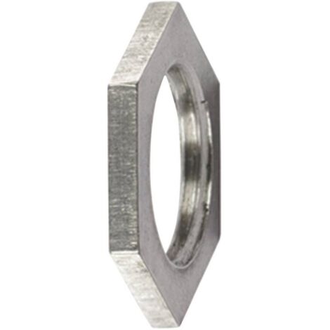 Écrou de blocage HellermannTyton 166-50104 laiton nickelé corrosion (1/2)