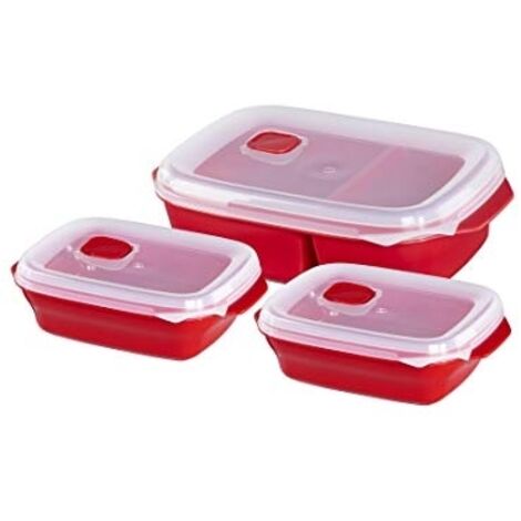 Coffret de démarrage pour micro-ondes Xavax 3 pièces Rouge (1/5)
