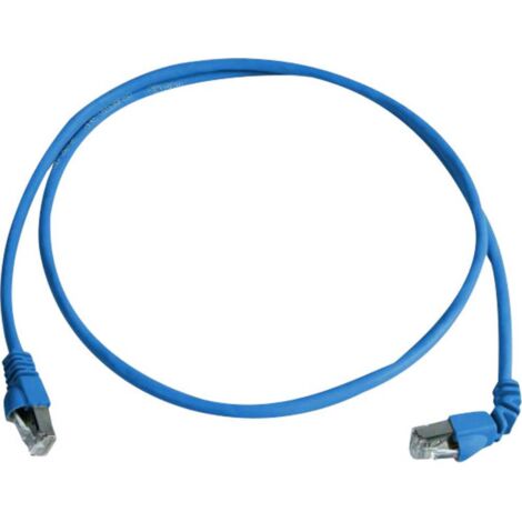 Telegärtner 100008017 RJ45 Câble réseau, câble patch CAT 6a S/FTP 1.00 m bleu ignifuge, sans halogène 1 pc(s) Y623021 (1/4)