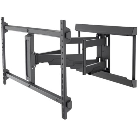 Support Mural pour TV Pro FULLMOTION (XL), noir, support TV de 43 à 90 pouces (109 – 229 cm), max. 60 kg, entièrement mobile : pivotant, inclinable, coulissant latéralement.