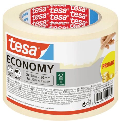 tesa Economy 55311-00000-02 Ruban de masquage pour peinture blanc 1 set W695672