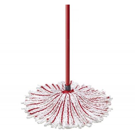 Vileda – Vadrouille microfibre 1,25m – Tête amovible pour nettoyage sec et humide – Efficace sur stratifié et bois – Fibres microactives pour saleté tenace