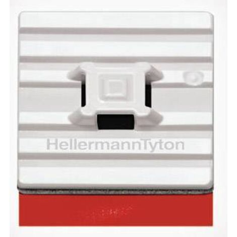Embase de fixation HellermannTyton FMB4APT-I-PA66HS-WH 151-01528 blanc autocollant base flexible, 4 voies 1 pc(s) S903051 (1/3)