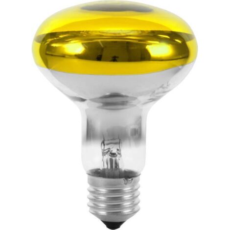 Ampoule halogène E27 60W R80 jaune – Pour éclairage intérieur – 230V – 1 pièce – Omnilux (1/5)