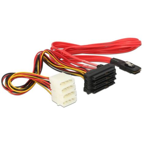Adapterkabel miniSAS-36pin 4x SAS-29pin Verwendung: Embout von 4 Laufwerken an einen Controller (1/5)
