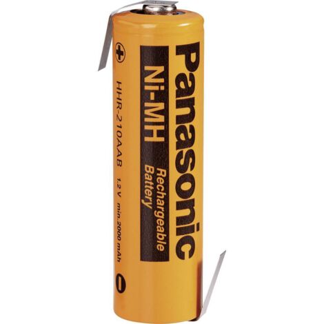 Panasonic AA 2080 LF-Z Pile rechargeable spéciale LR6 (AA) cosses à souder en Z NiMH 1.2 V 2000 mAh 1 pc(s)