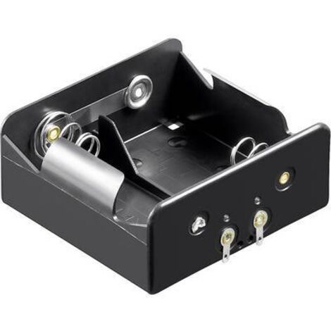 Support de pile 2x LR20 (D) Goobay 11033 raccordement à souder (L x l x H) 73 x 71 x 31 mm Y489261 (1/2)