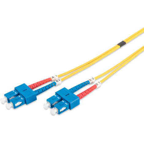 Câbles réseau et DAC DIGITUS FO patch cord duplex SC to SC SM OS2 09/125u 5 m 5m de longueur (1/5)