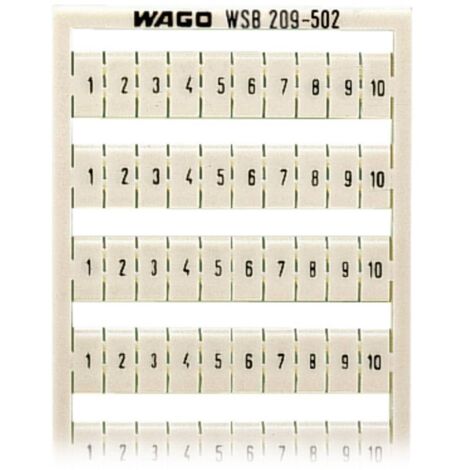 Système de repérage rapide WSB WAGO 209-502 5 pc(s) D53654 (1/2)