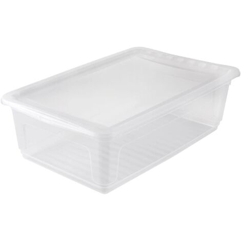 Boîtes de rangement, Naturel Transparent, 59 x 39 x 18 cm (1/5)